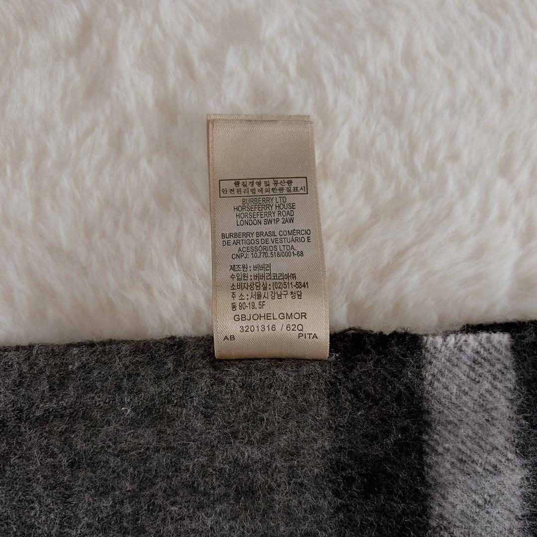 美品✨【バーバリー】カシミヤ100%ロングマフラー メガチェック ノバチェック