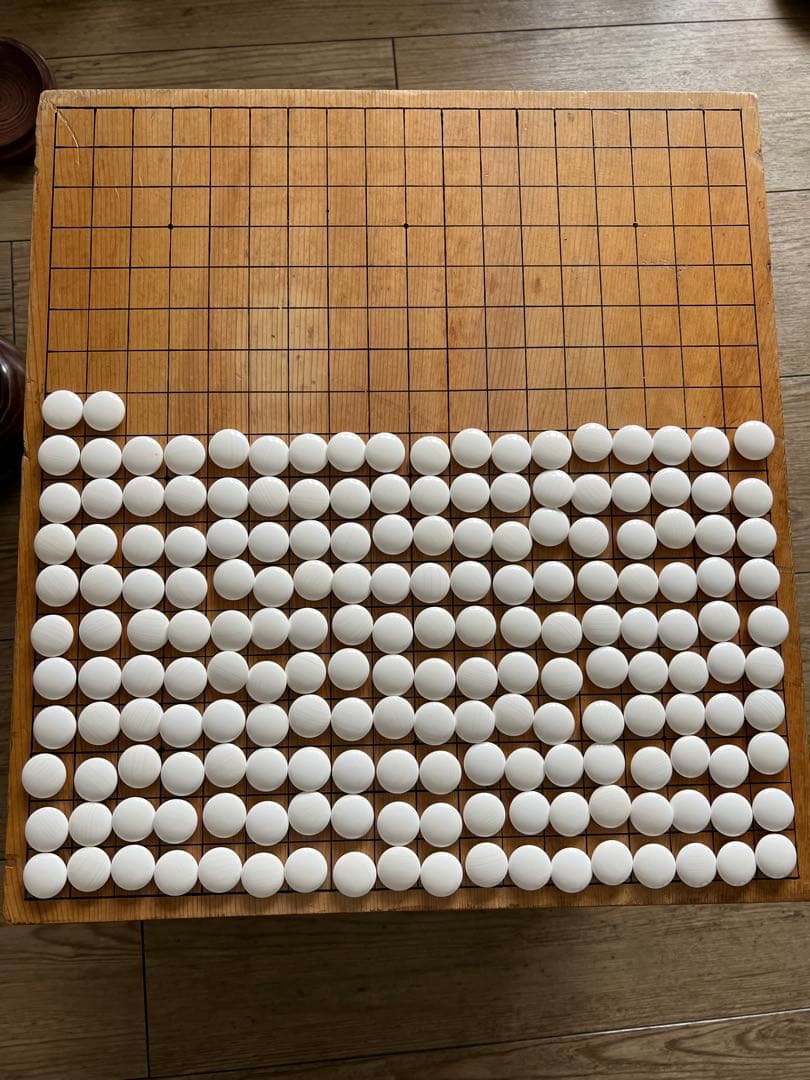 木製囲碁セット 黒白石付き