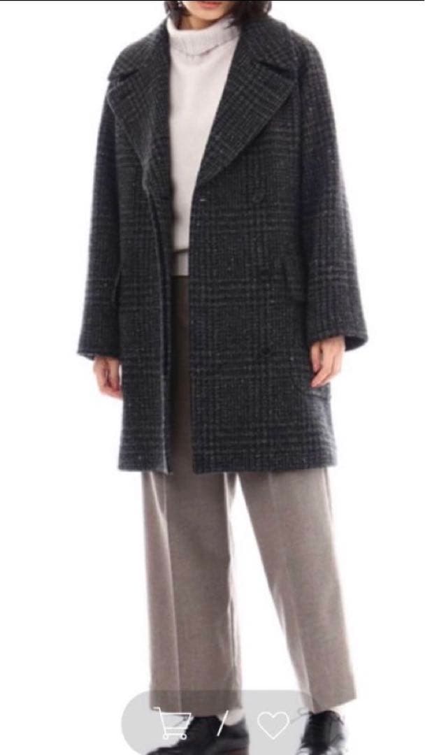 マーガレットハウエル　グレンチェック　コート