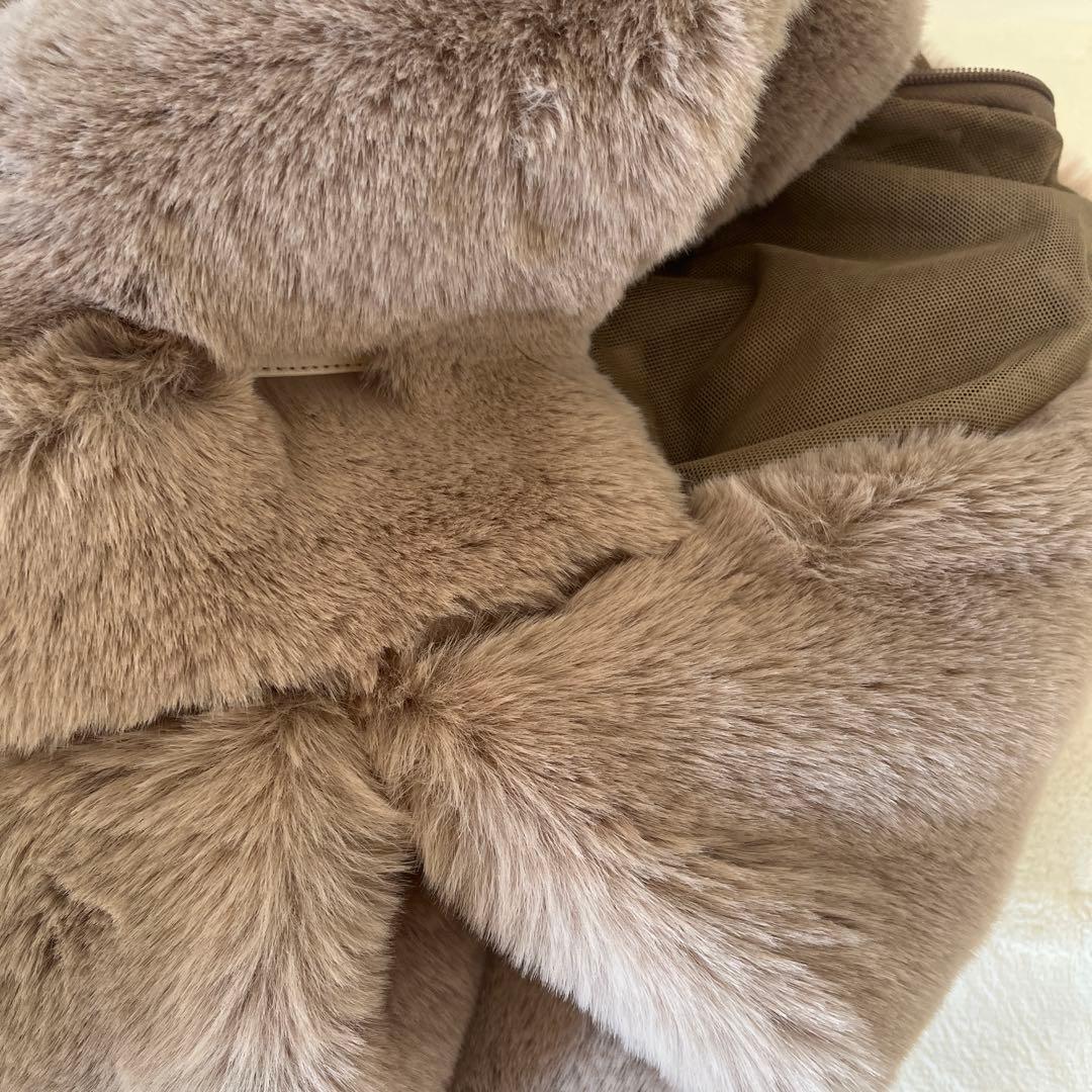 monchéri 2wayハンモック型メッシュ付きファースリングバッグ モカ