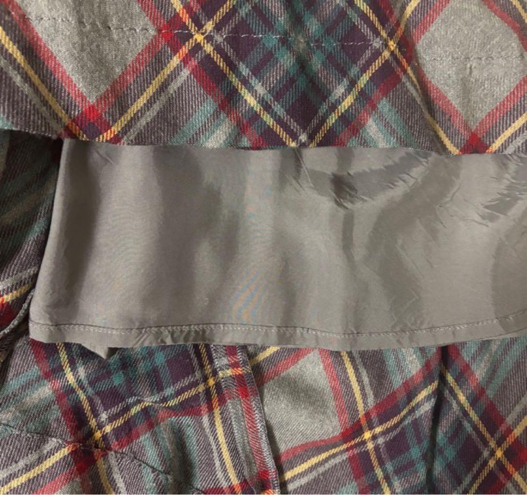 【ヴィヴィアンウエストウッド レッドレーベル】アシンメトリースカート★チェック柄