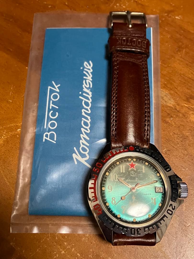 ボストーク コマンダースキー　ダイバーズ 軍用 ソ連時計 ヴィンテージ 稼動