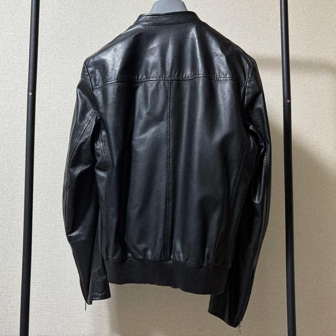 PRADA シングル　レザージャケット　ライダース