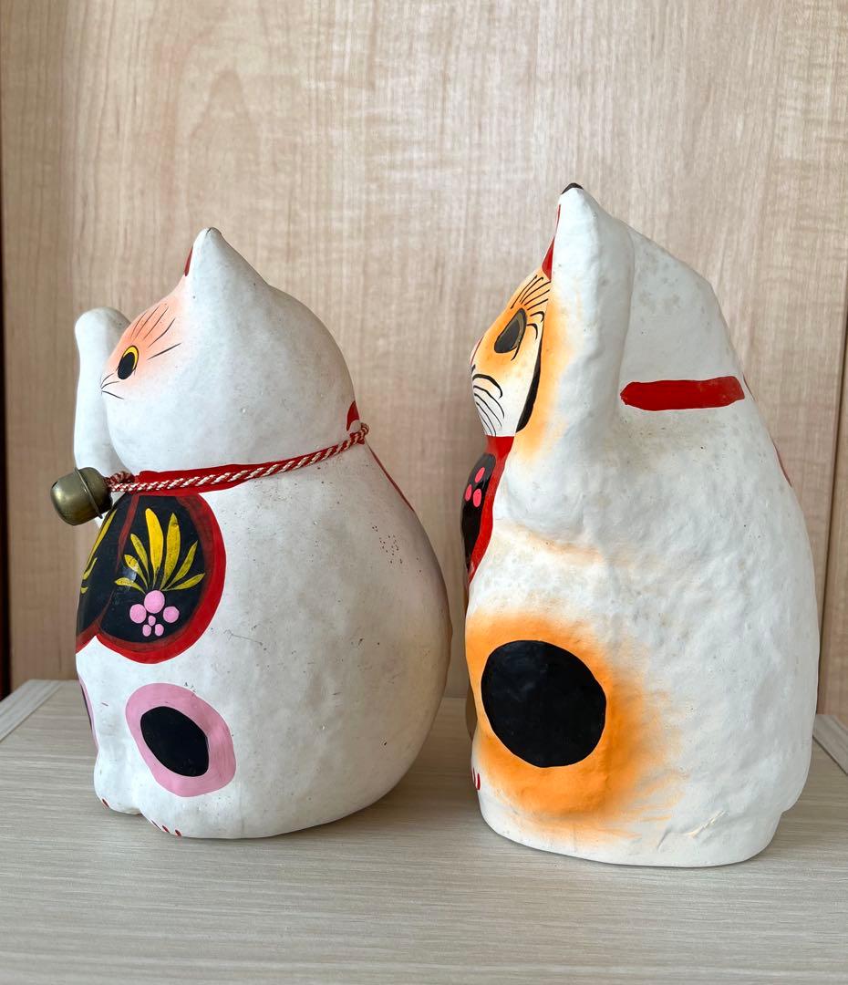 高崎張子　招き猫2体セット　お得