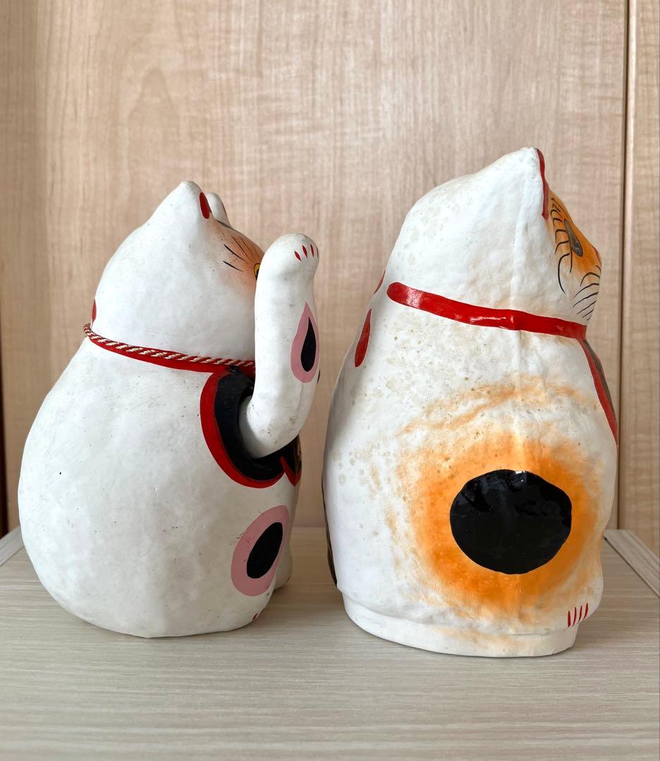 高崎張子　招き猫2体セット　お得