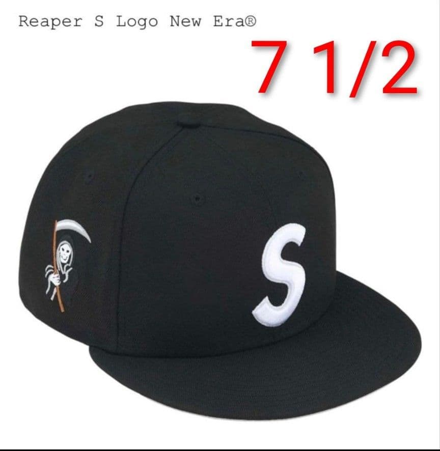 新品未使用　シュプリーム　Reaper S Logo New Era　7 1/2