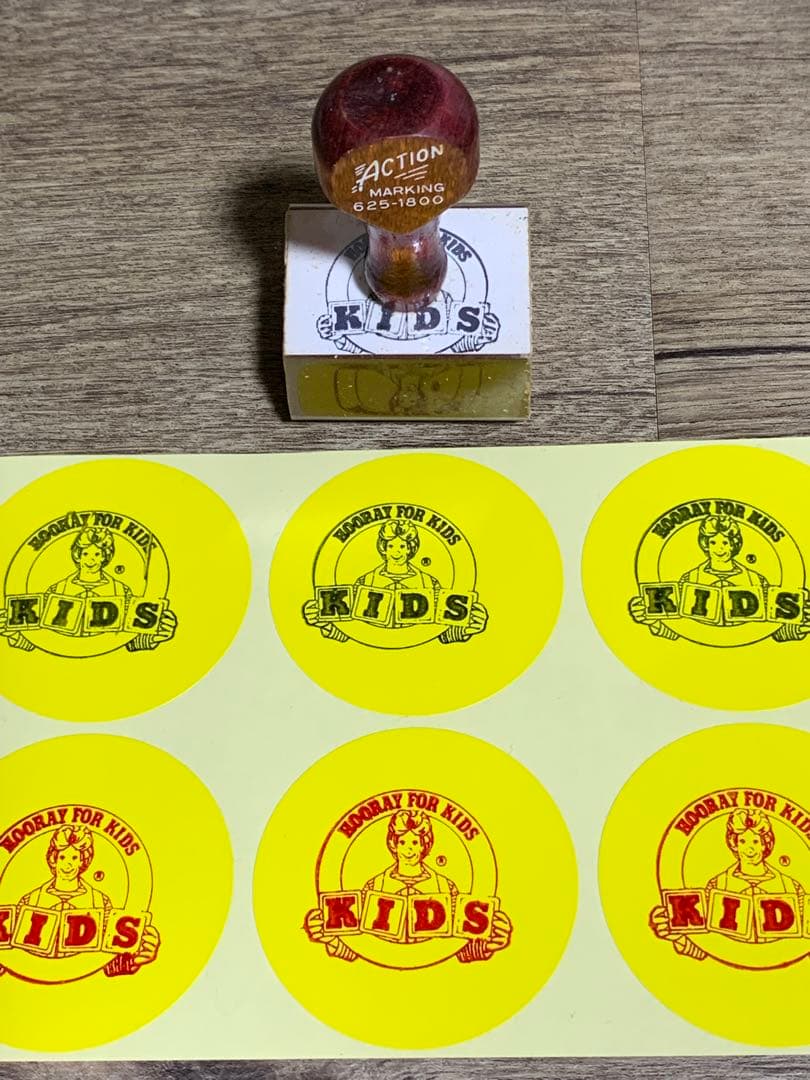 1978 アメリカ　マクドナルド　店舗備品　ヴィンテージ　ウッドスタンプ　レア