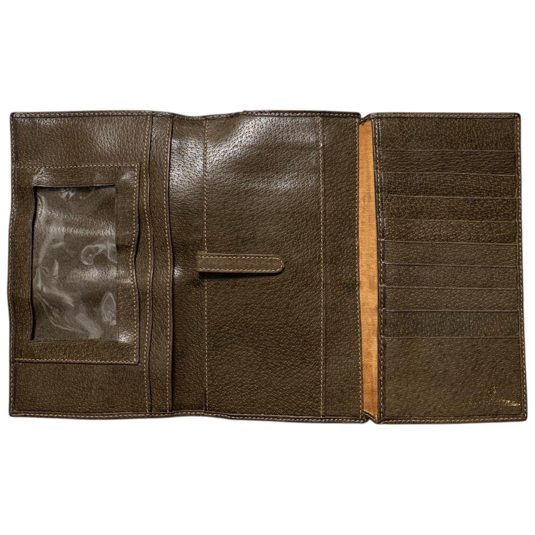 GUCCI オールドグッチ GGプラス シェリーライン 三つ折り 長財布