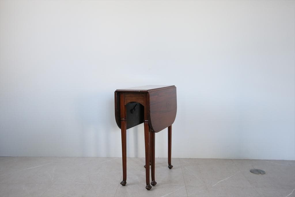 英国アンティーク木製ゲートレッグテーブル/ダイニング机/バタフライ(92-62)