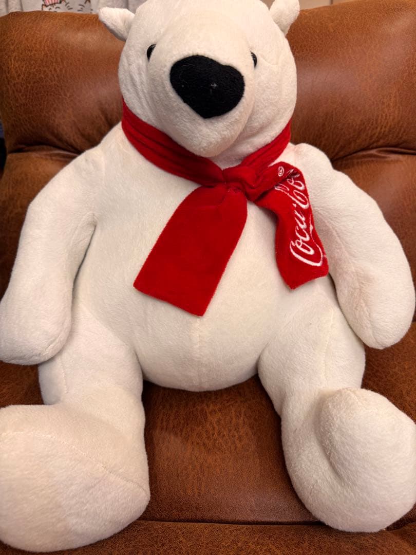 コカ・コーラベア ビッグぬいぐるみ クマ 白 ot79