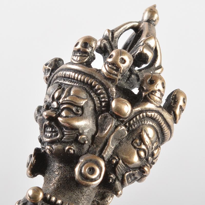 チベット 密教法具 　古銅　独鈷杵　プルパ　V　R5838