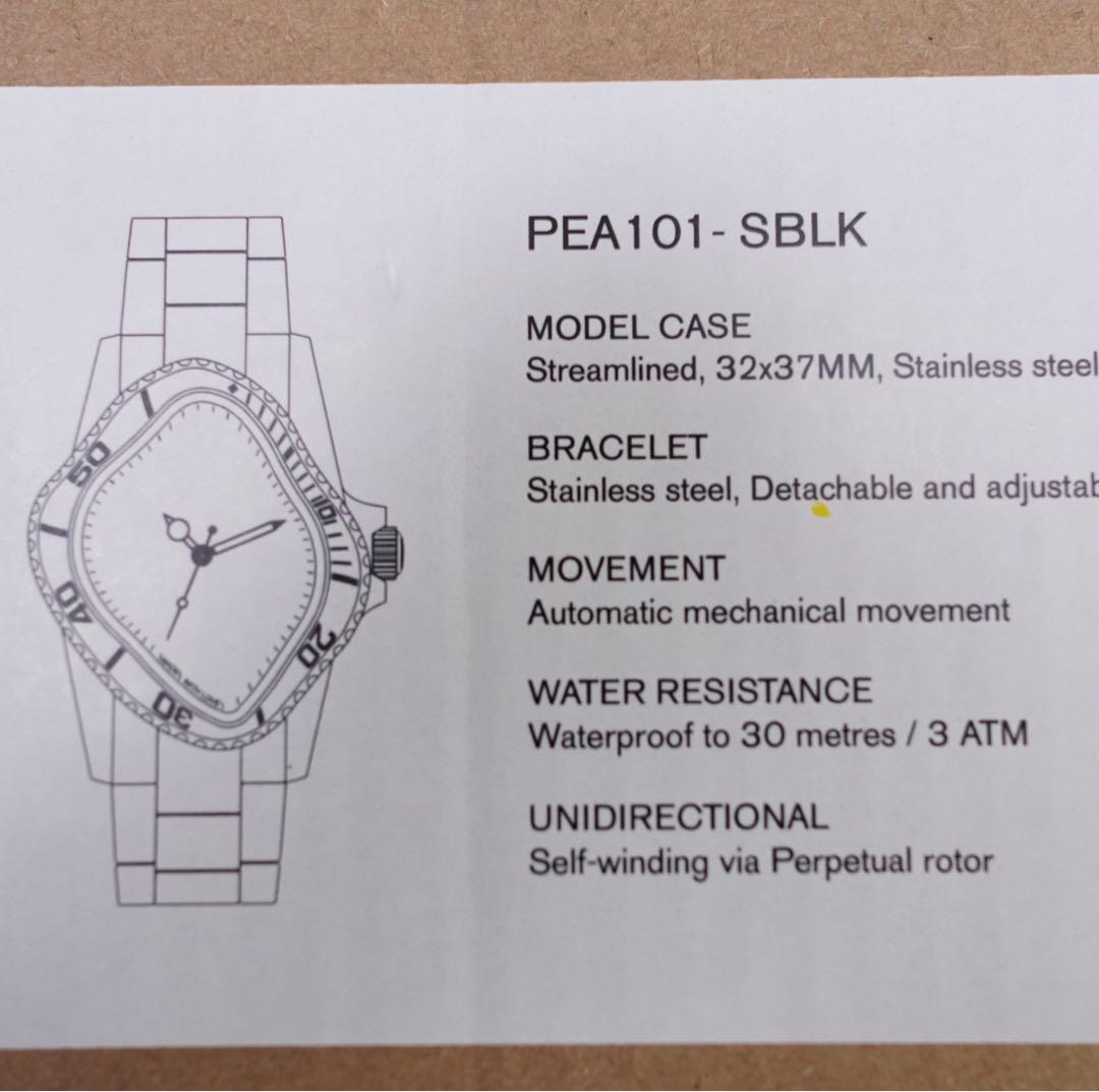 新品未開封 LAARVEE PEA101 SBLK 腕時計