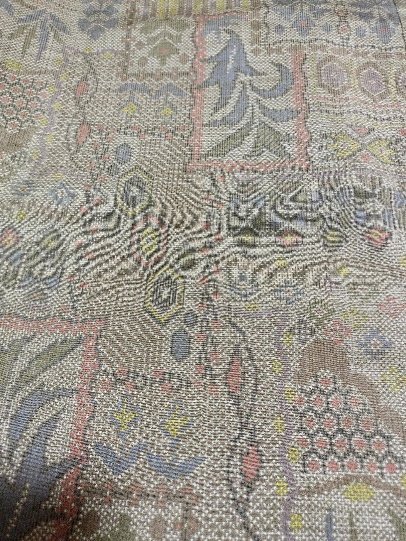 1744+1746　グランドルフィン☆大島紬ガウチョパンツ＆ストール2点