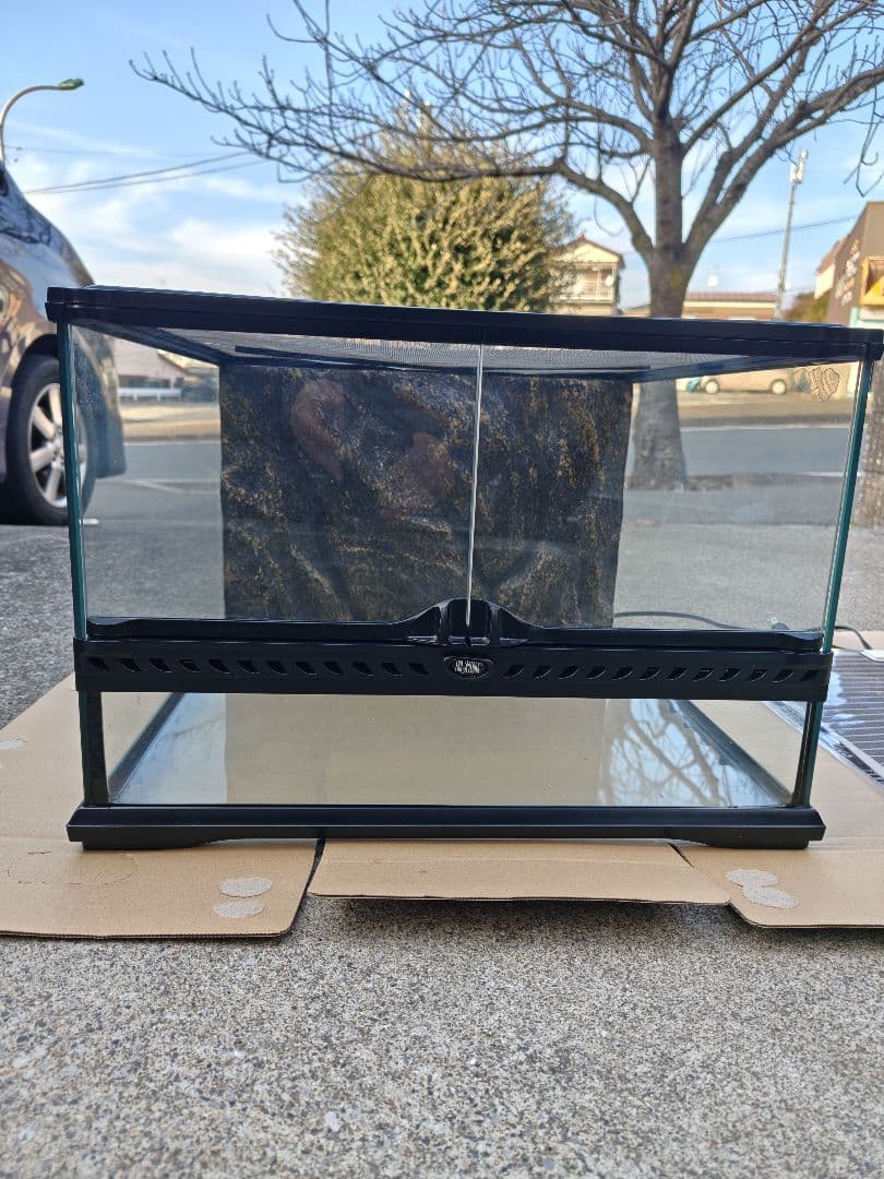 GEX グラステラリウム4530 汚れあり　ピタリ適温プラス3号　バックボード付