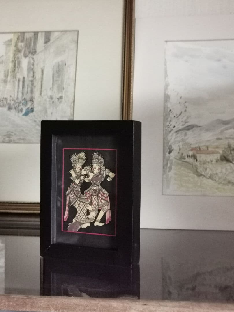 インドネシアバリ島アート細密画 神の踊り コモシャンバラ ベガワンギリ専属絵師作