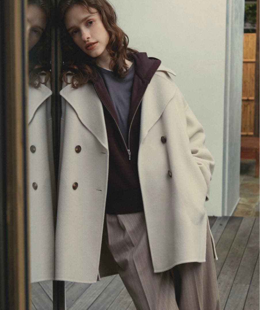 PURE LAMBS リバーミドルコート