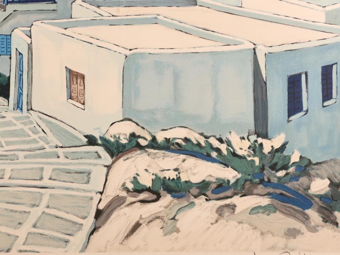 BK293 ジャン・クロード・キリチ 「ミコノス島の花と光 」 76/250