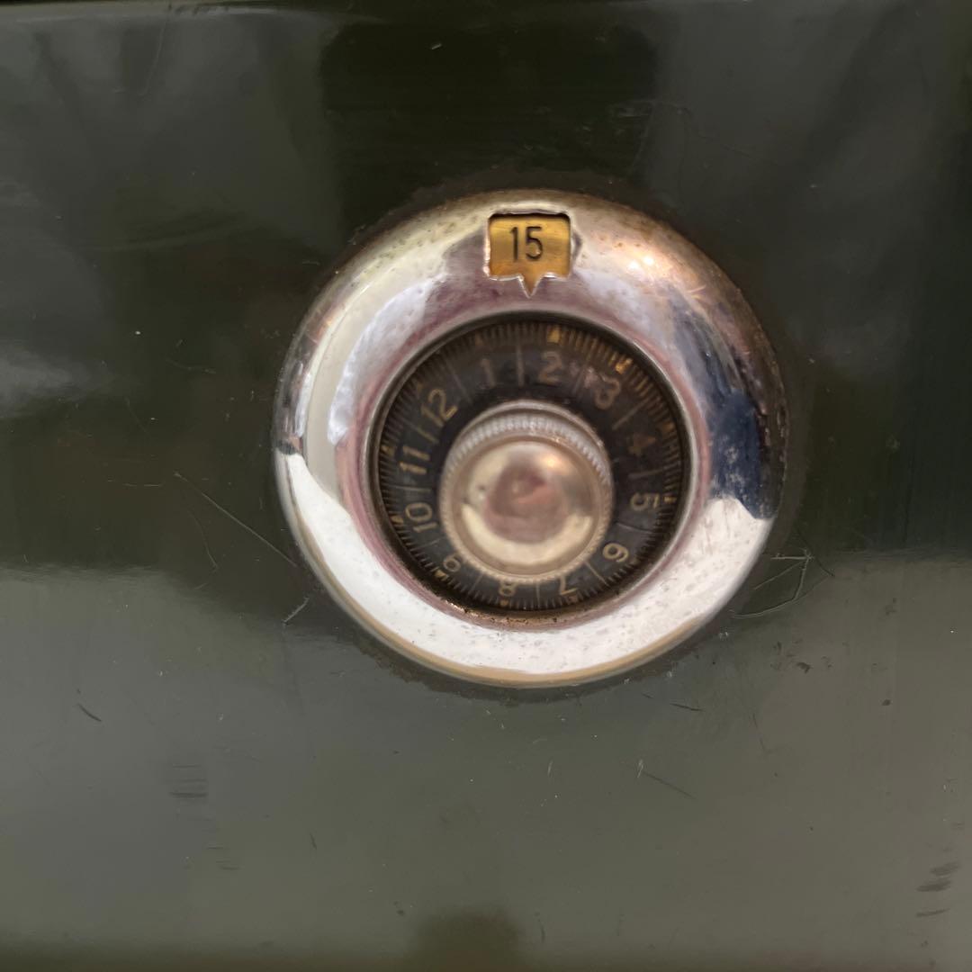 ALPS 手提げ金庫 昭和レトロ アンティーク 鍵あり