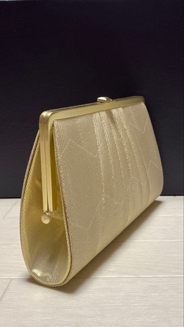 《未使用》佐賀錦　草履バッグセット　ゴールド