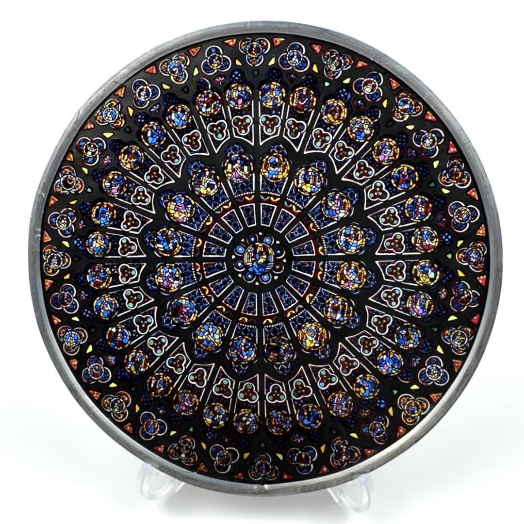 ノートルダム大聖堂 ステンドグラス 北のバラ窓 グラスマスターズ社 ローズ パリ