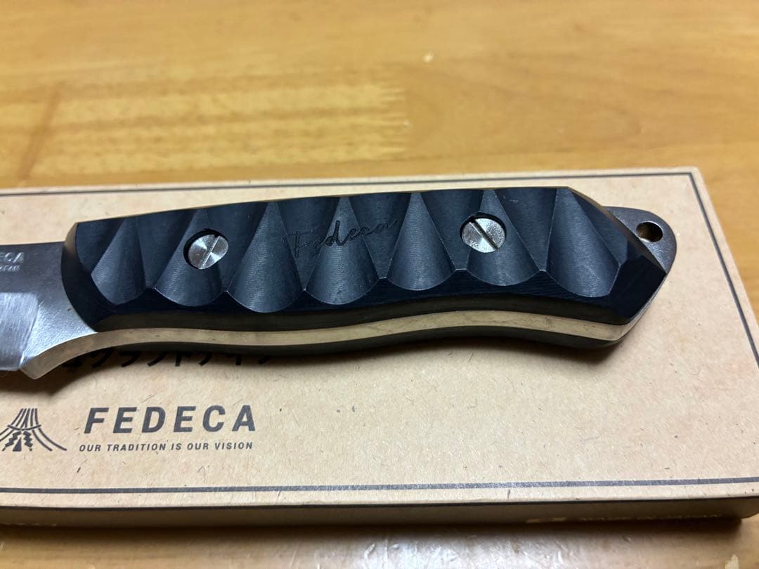 FEDECA ブッシュクラフトナイフ リップルブラック