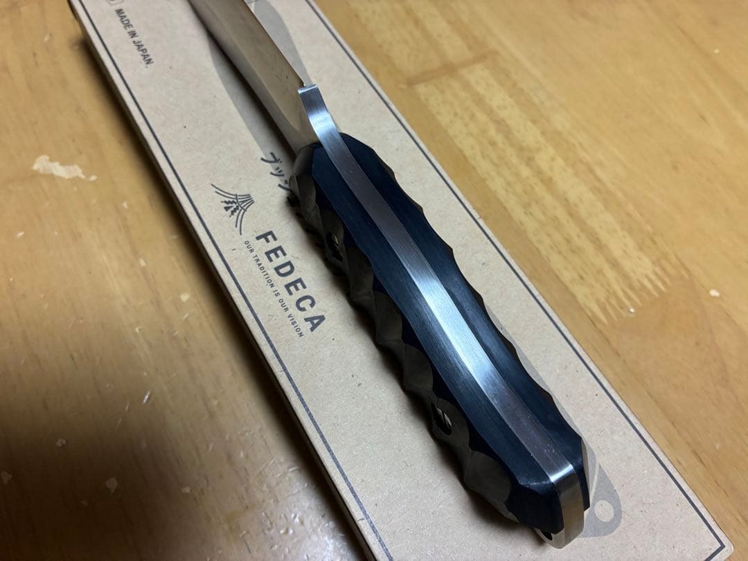 FEDECA ブッシュクラフトナイフ リップルブラック