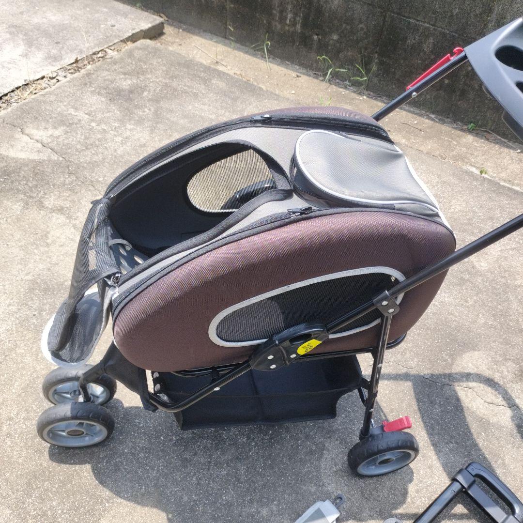 アイリスオーヤマ　ブラウン 小型犬用 ペットカート