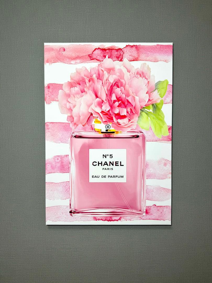 No.123木枠付きキャンバスアート　オマージュアート　香水アート　chance