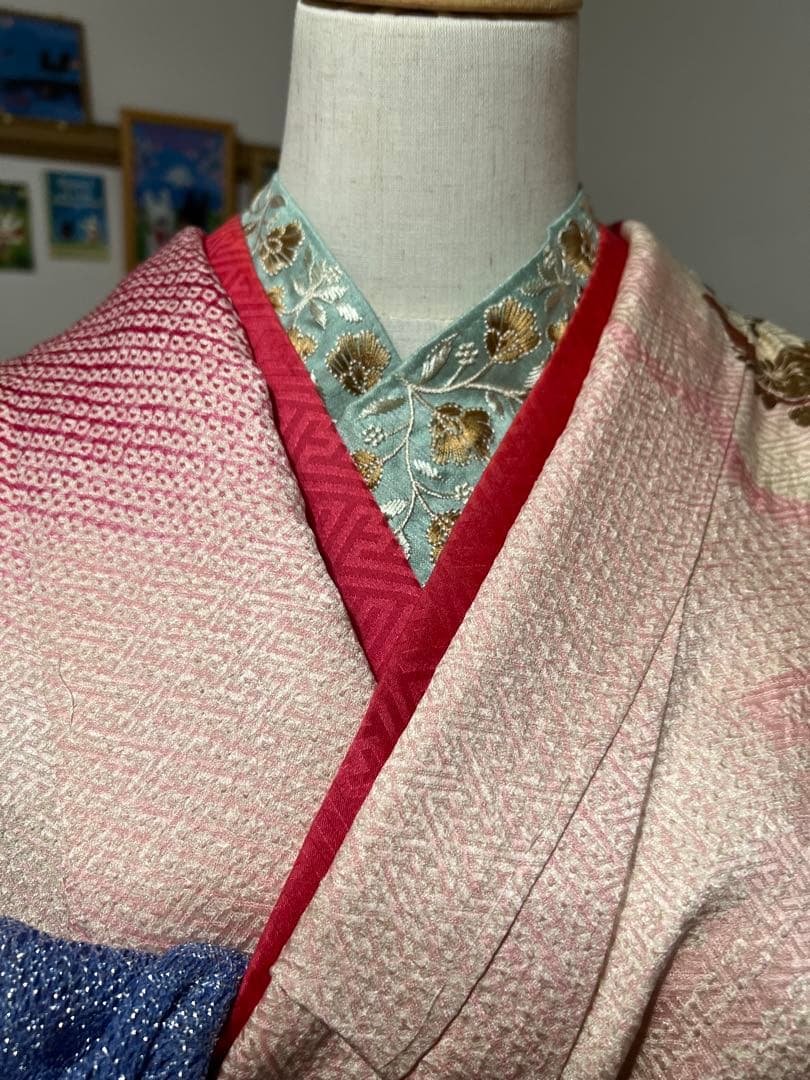 振袖フルセット✨振袖、帯、帯揚げ、帯締め、帯揚げ、重ね襟、半衿用刺繍リボンセット