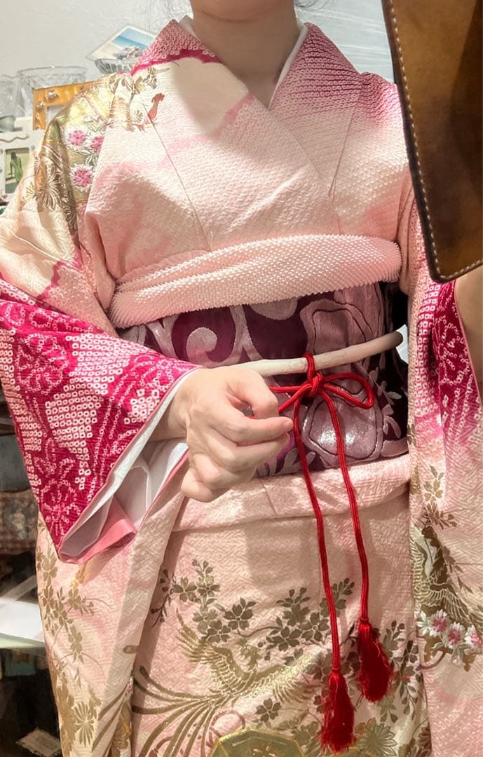 振袖フルセット✨振袖、帯、帯揚げ、帯締め、帯揚げ、重ね襟、半衿用刺繍リボンセット