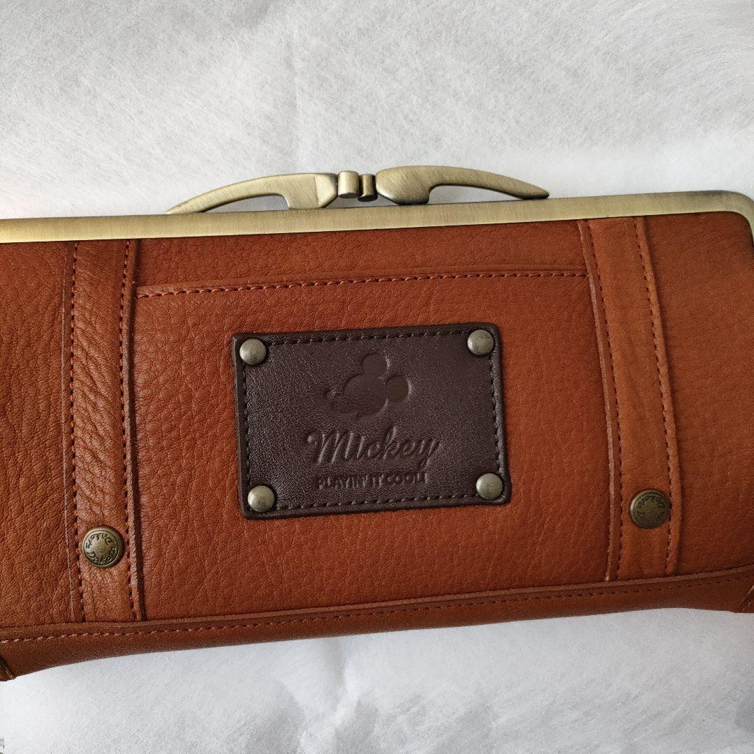 《vegetable》Dakota(ダコタ) がま口型革製長財布　ミッキー