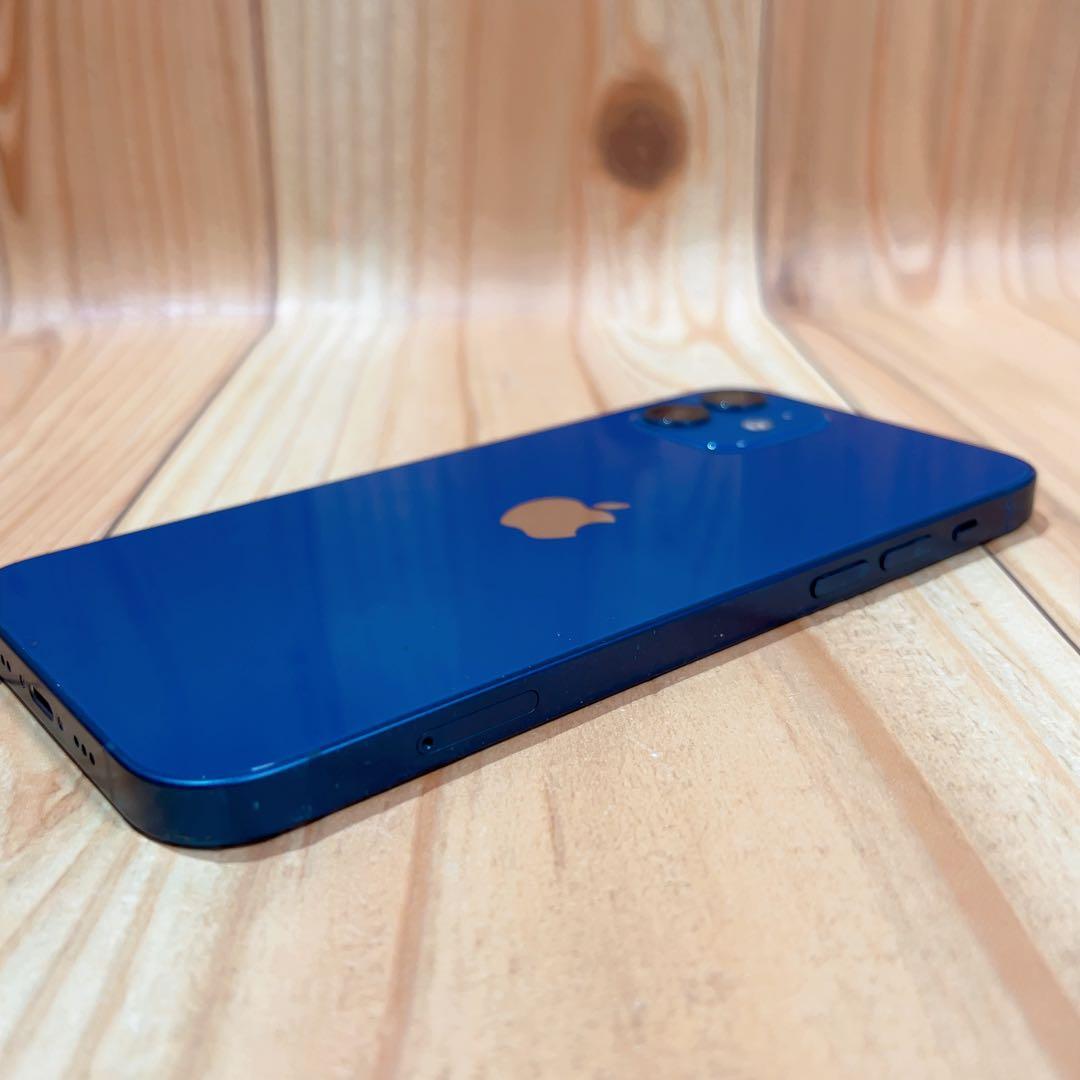 SIMフリー 本体 iPhone 12 128 GB ブルー 562 電池新品