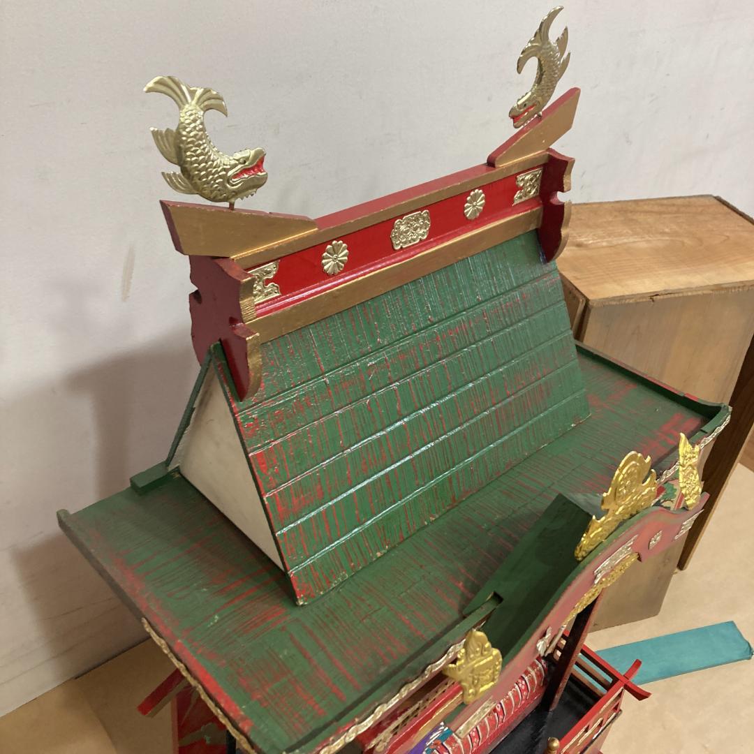 ひな御殿 豊寿殿　木製 組み立て式 御殿飾り　雛人形 ひな祭 昭和レトロ