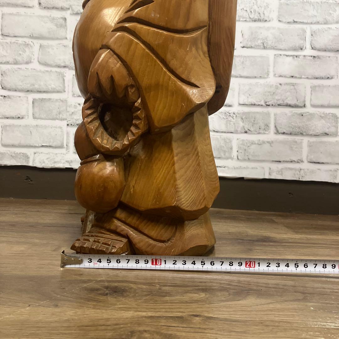 E-4 布袋様 布袋尊 七福神 木彫り 仏像 縁起物 開運 招福 商売繁盛 置物