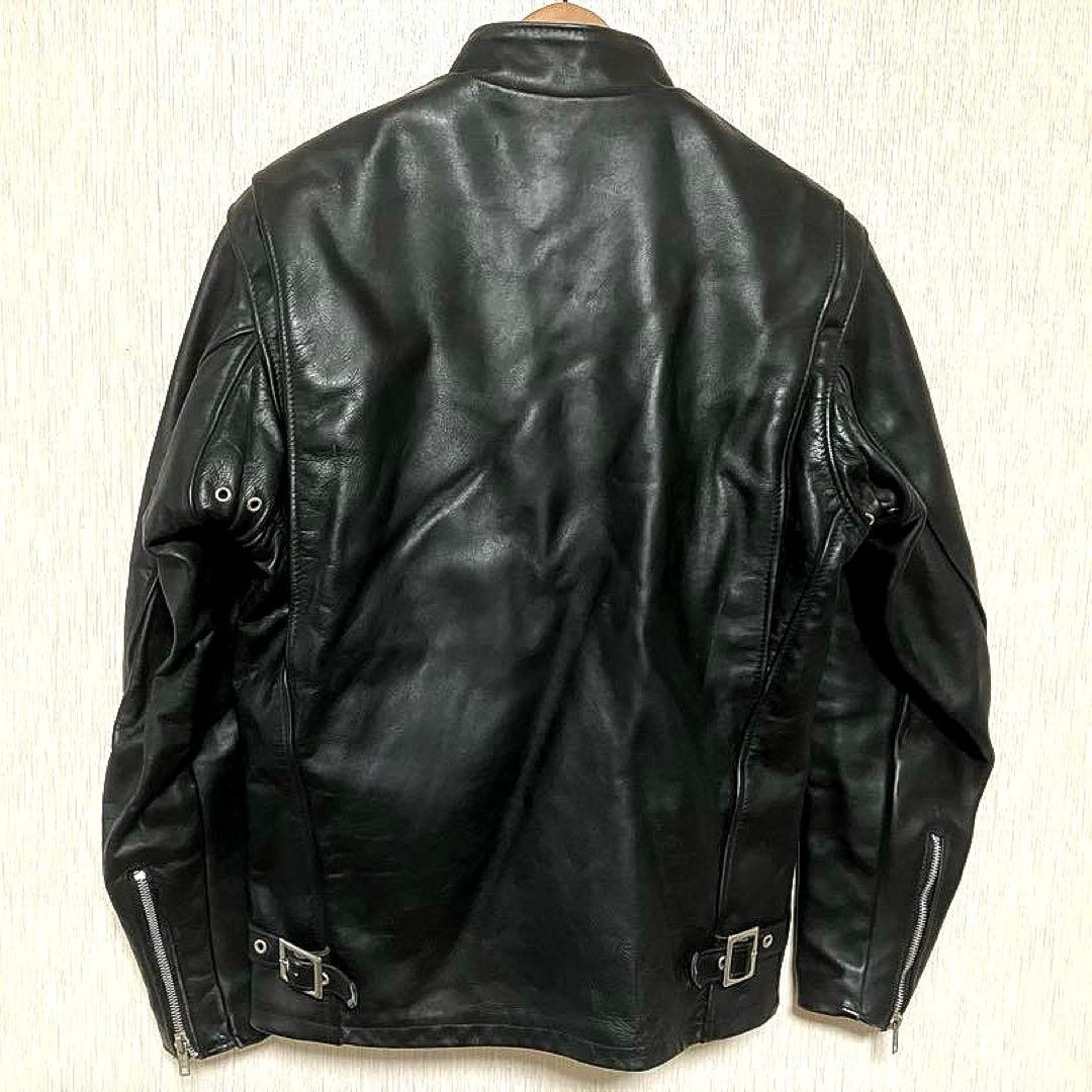 美品 ボアライナー付 schott ショット 641 シングルライダース 34