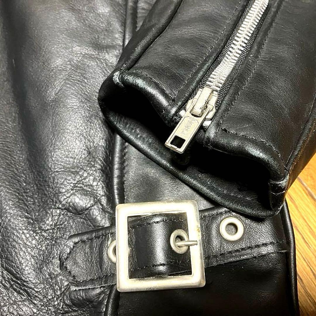 美品 ボアライナー付 schott ショット 641 シングルライダース 34