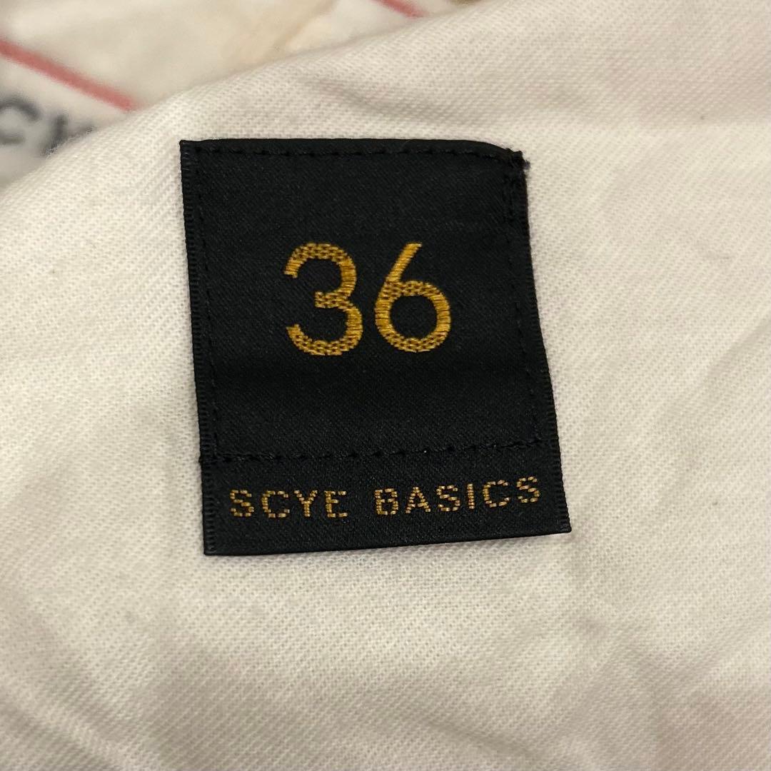 SCYE サイ　2タックテーパードチノトラウザーパンツ36