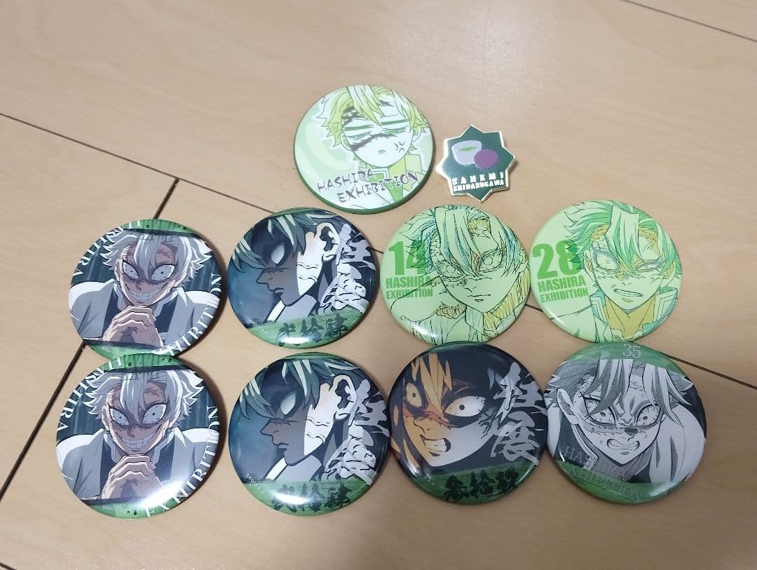 紅*菊様 鬼滅の刃 柱展 不死川実弥 エモーショナル缶バッジ コレクションピンズ
