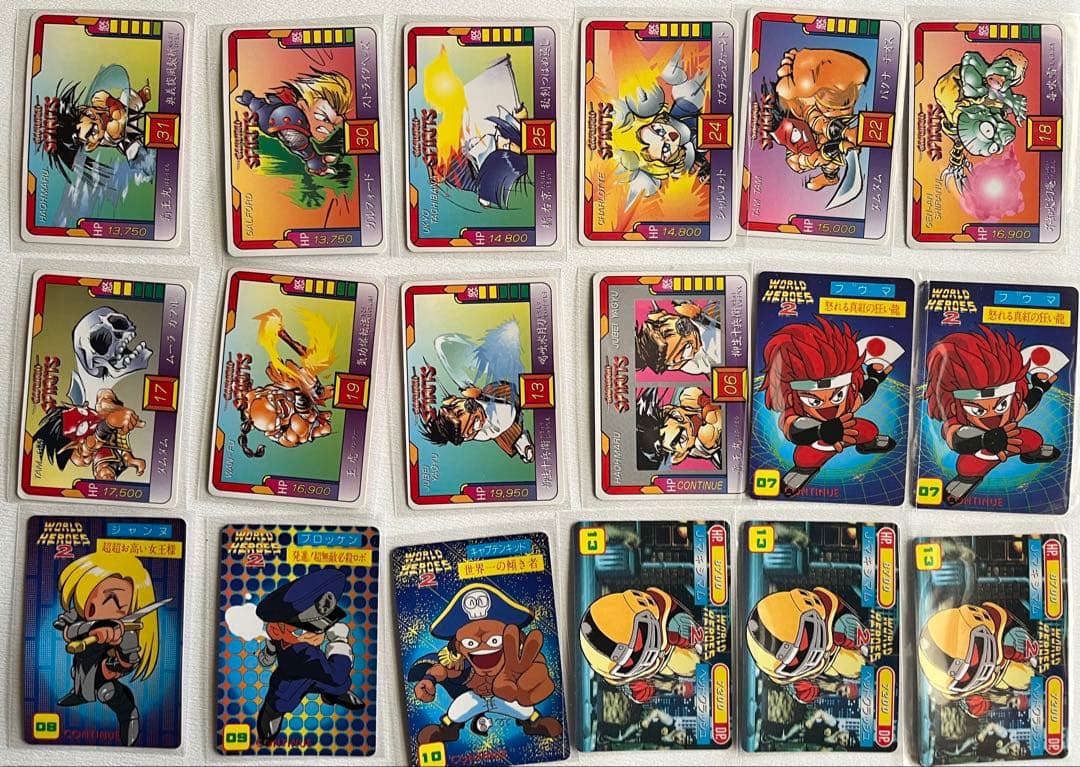 侍魂 ワールドヒーローズ2 龍虎の拳 ファイヤースープレックス トレカ106枚