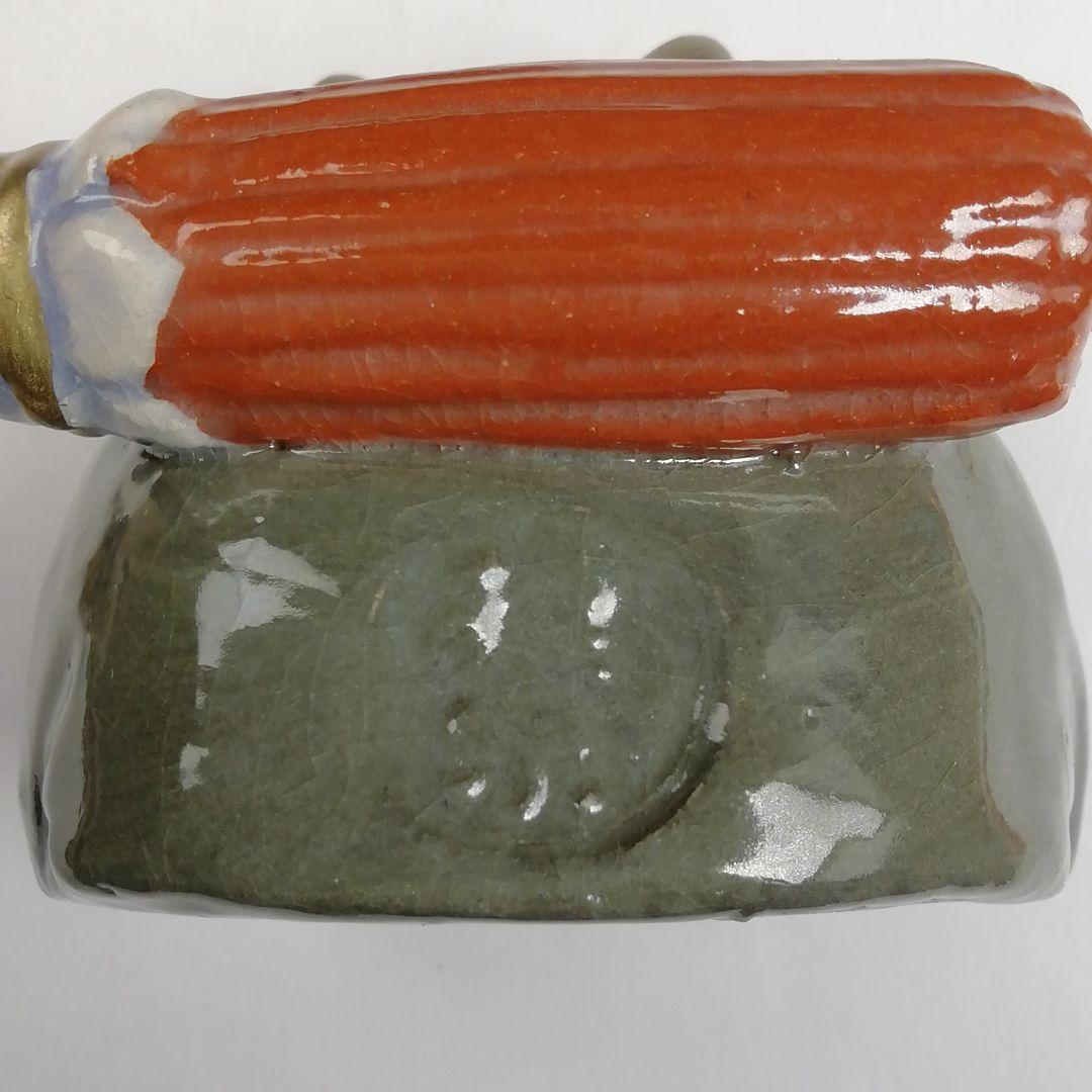 Ｔ８４０　香合　『鬼の念仏』『伊東桂楽 造』　共箱　茶道具