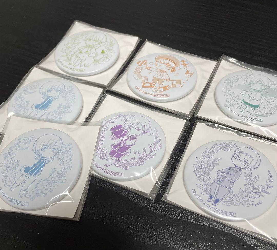 【未開封】ヘタリア The World Twinkle 特典缶バッジ 7点