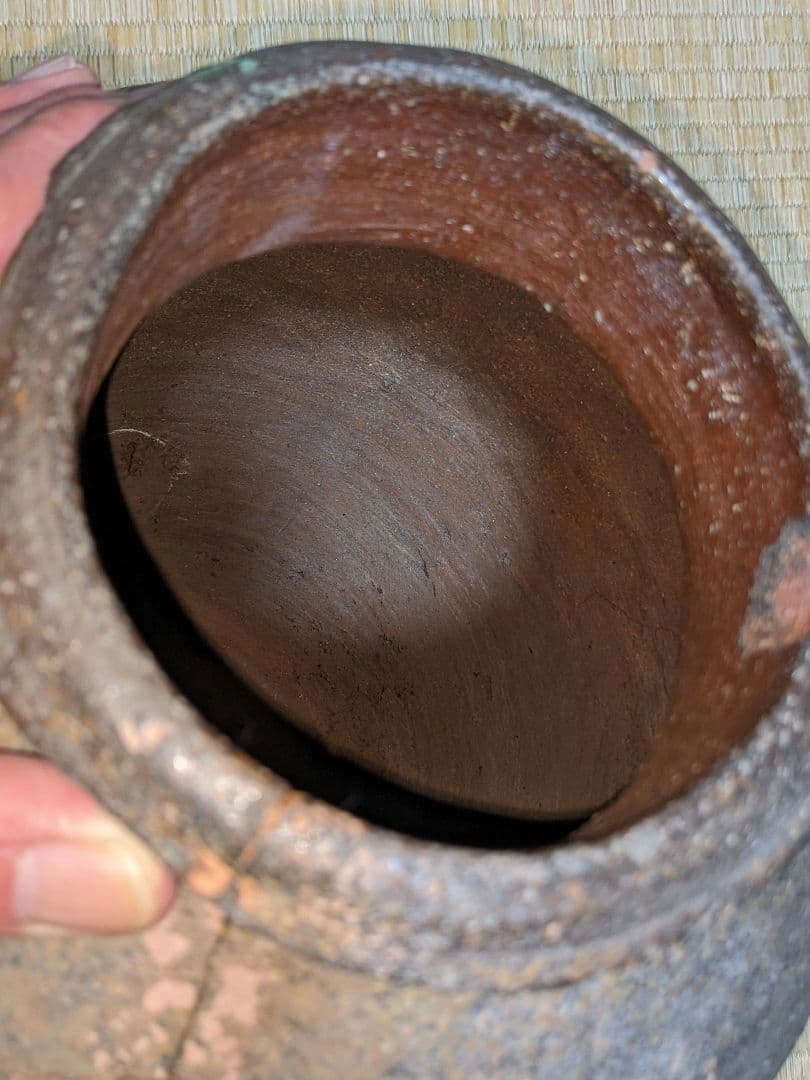 ♦古丹波 焼締め壺 室町時代〜桃山時代 花器花活 置物飾り古美術品 骨董品