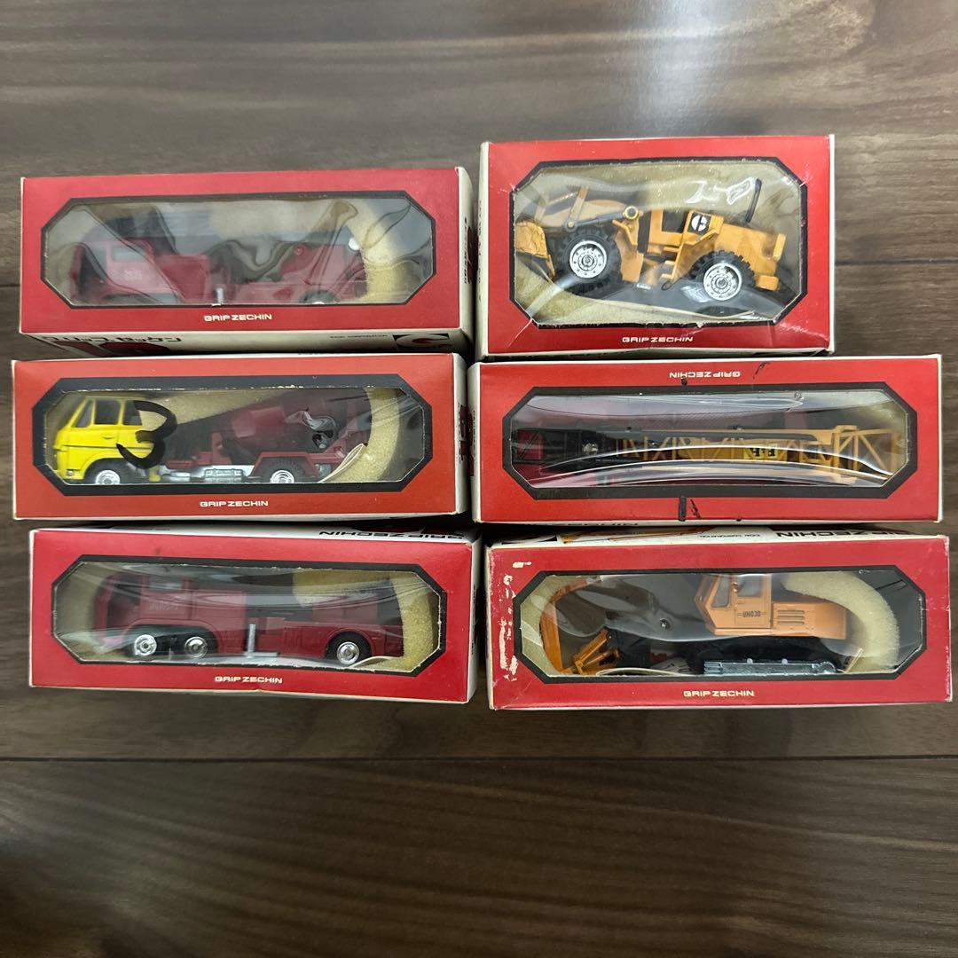グリップゼッケン　ミニカー６台セット　超希少　昭和レトロ　レトロ玩具