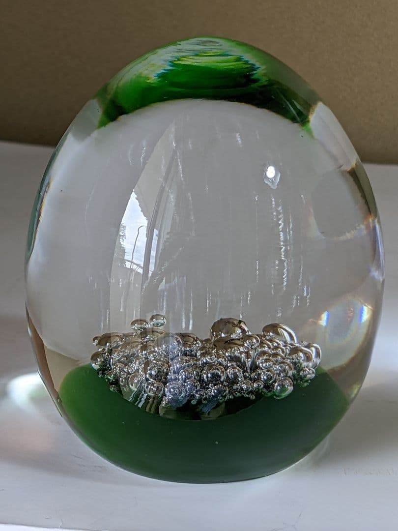 ♦ヴィンテージ物 チェコスロバキア ガラス工芸 ペーパーウェイト 置物 骨董品