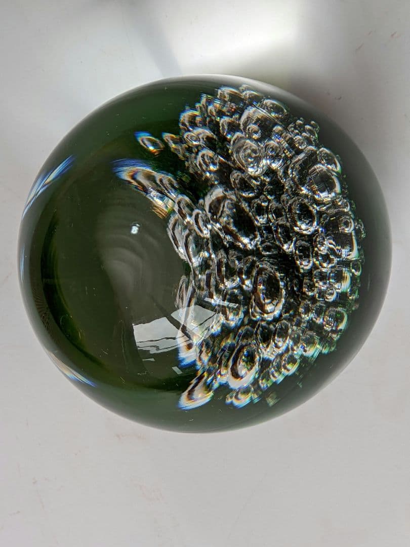 ♦ヴィンテージ物 チェコスロバキア ガラス工芸 ペーパーウェイト 置物 骨董品