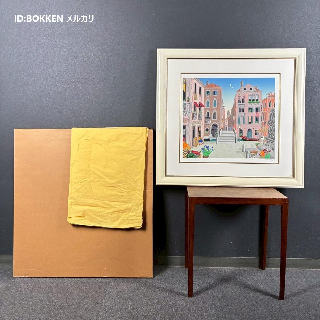 美品トーマス・マックナイト「ベニス」シルクスクリーン 直筆サイン入 イタリア