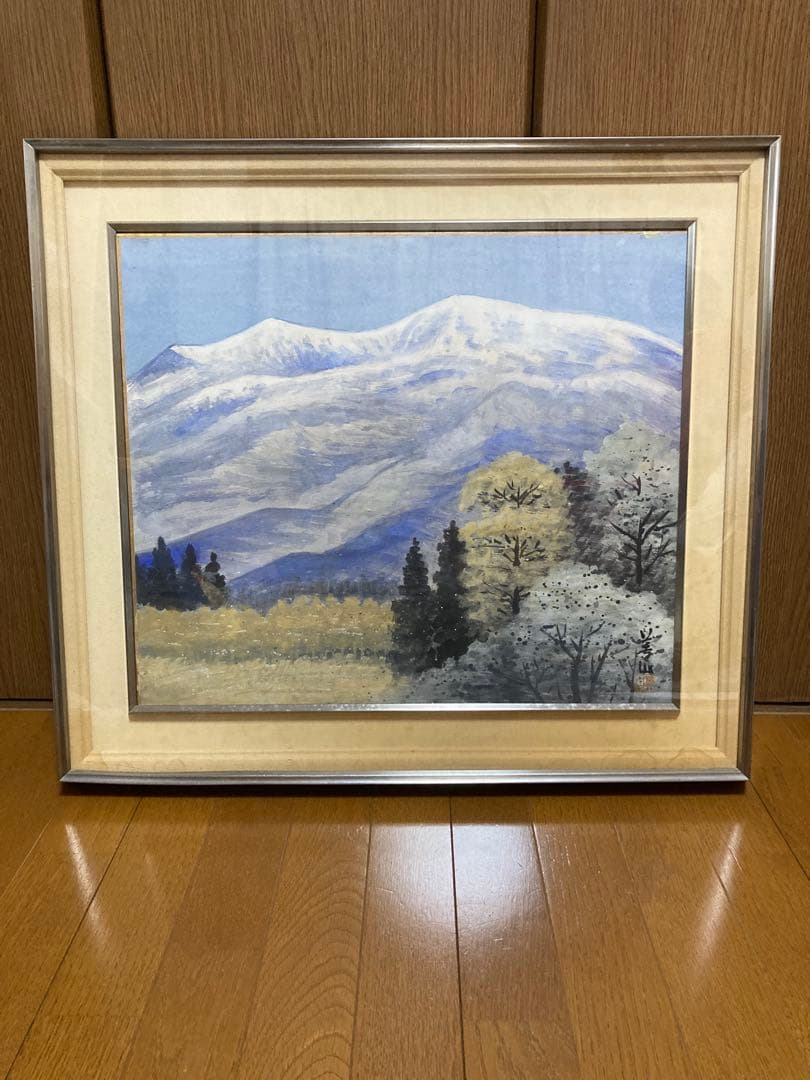 風景　油絵　美山