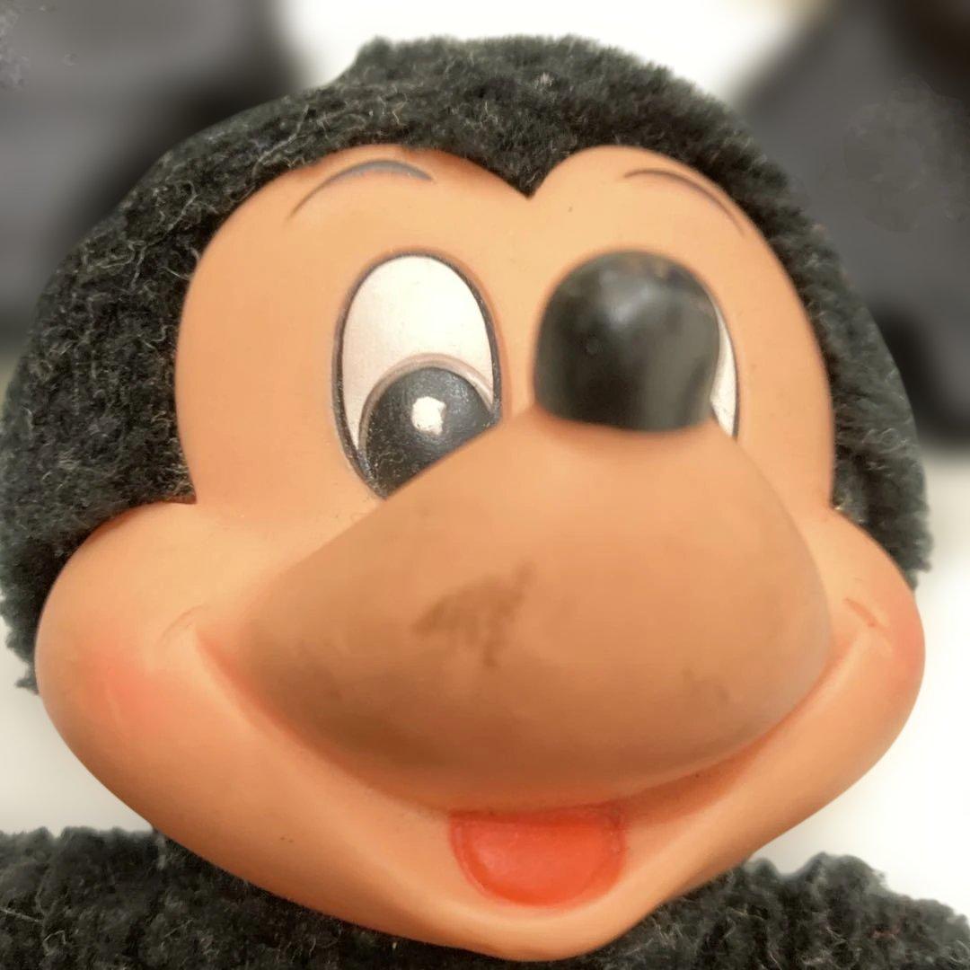 レトロ　ミッキーマウス ぬいぐるみ 約30cm