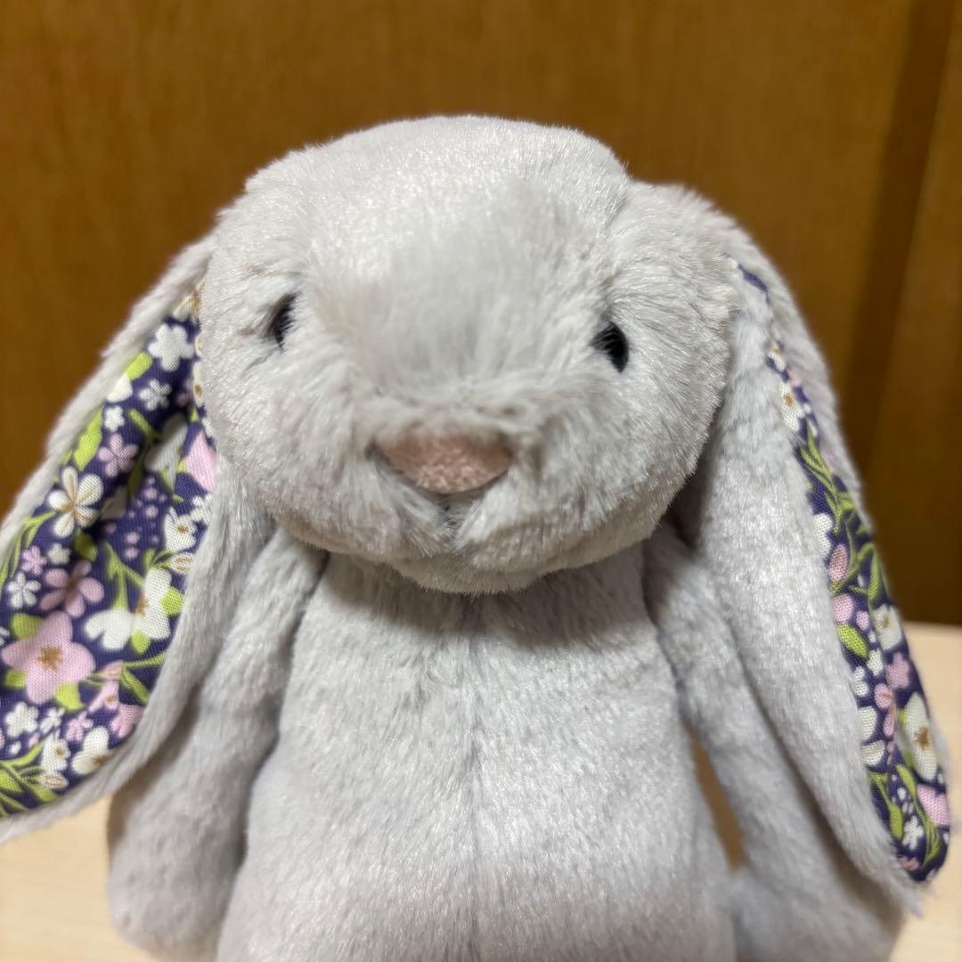 ぬいぐるみ  Blossom Silver Bunny Bloom S