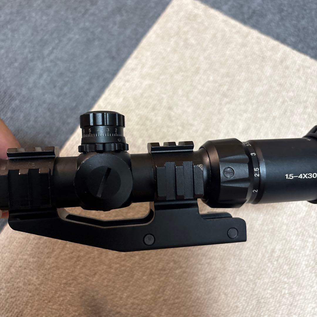 スコープ ブラック 大口径 フリップアップキャップ付き